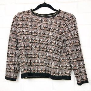 New York and company Eva Mendez tweed crop top